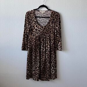 Cheetah Print baby doll dress